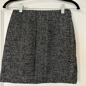 H&M Mini Skirt Herringbone-patterned